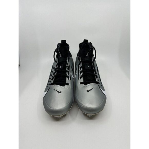 Nike Vapor Edge Pro 360 2 Smoke Grey Black Cleats DA5456-002 Men's Size 14 - Picture 4 of 6